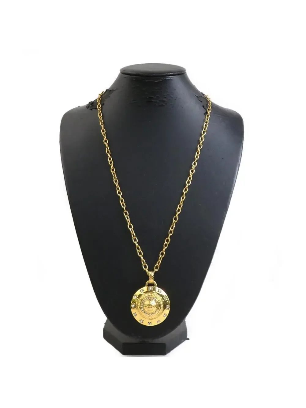 Auth Gianni Versace Necklace Gold #303015G25B